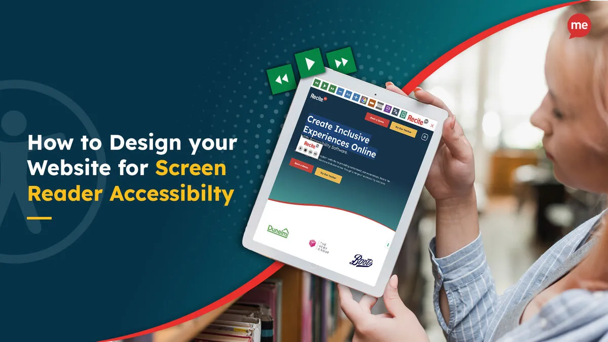 ADA compliance tools — WCAG accessibility features, screen reader support, and web accessibility interface