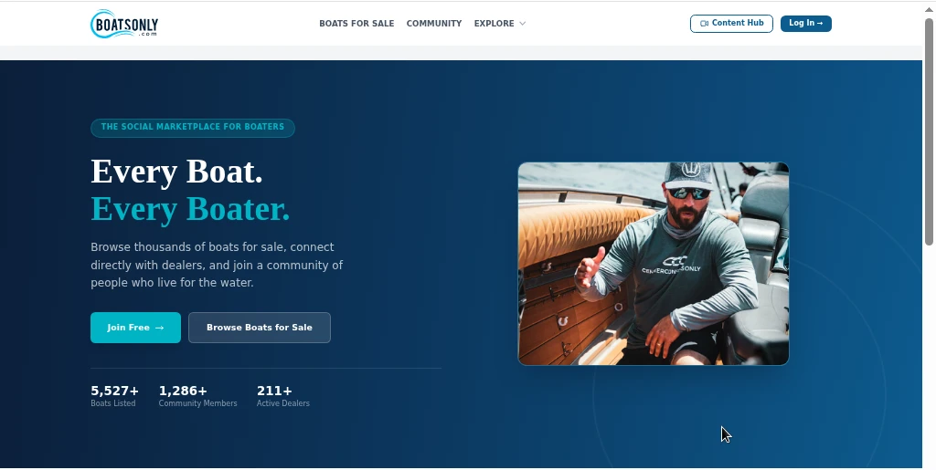 BoatsOnly vs OutboardListings.com — Dealer Marketplace vs Open Marine Platform