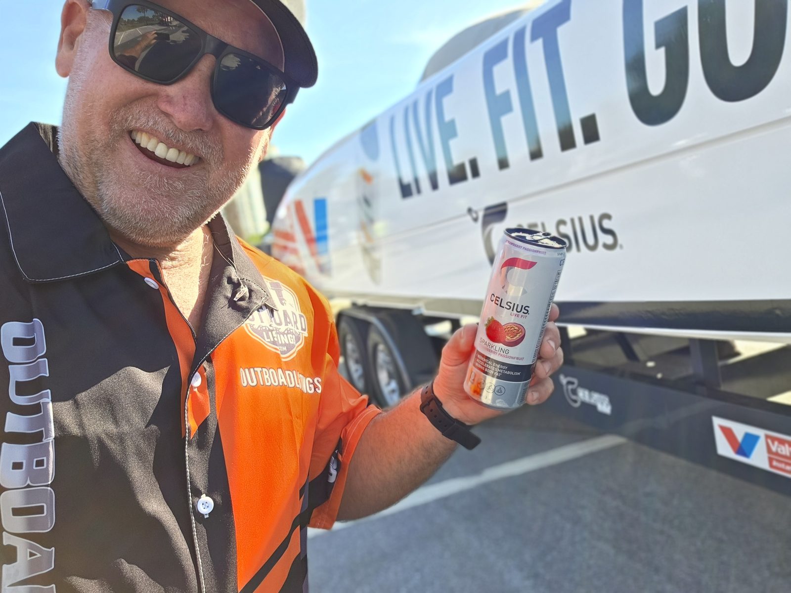 Celsius rig in the pits — Live. Fit. Go.