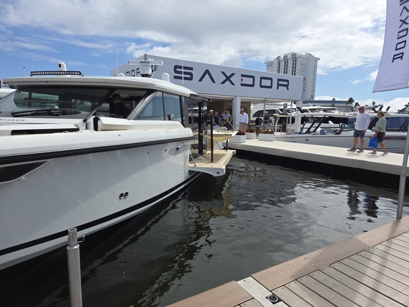 Saxdor boats at the Saxdor pavilion