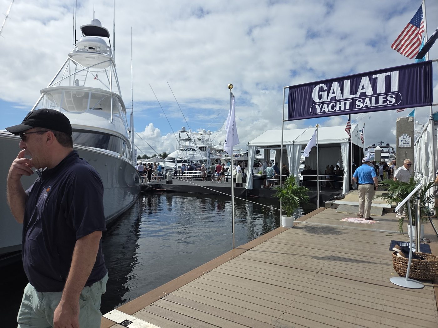 Galati Yacht Sales dock with sportfish yachts