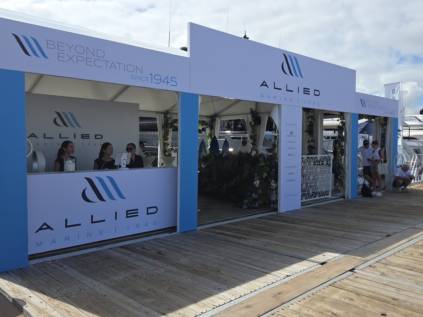 Allied Marine pavilion wide view