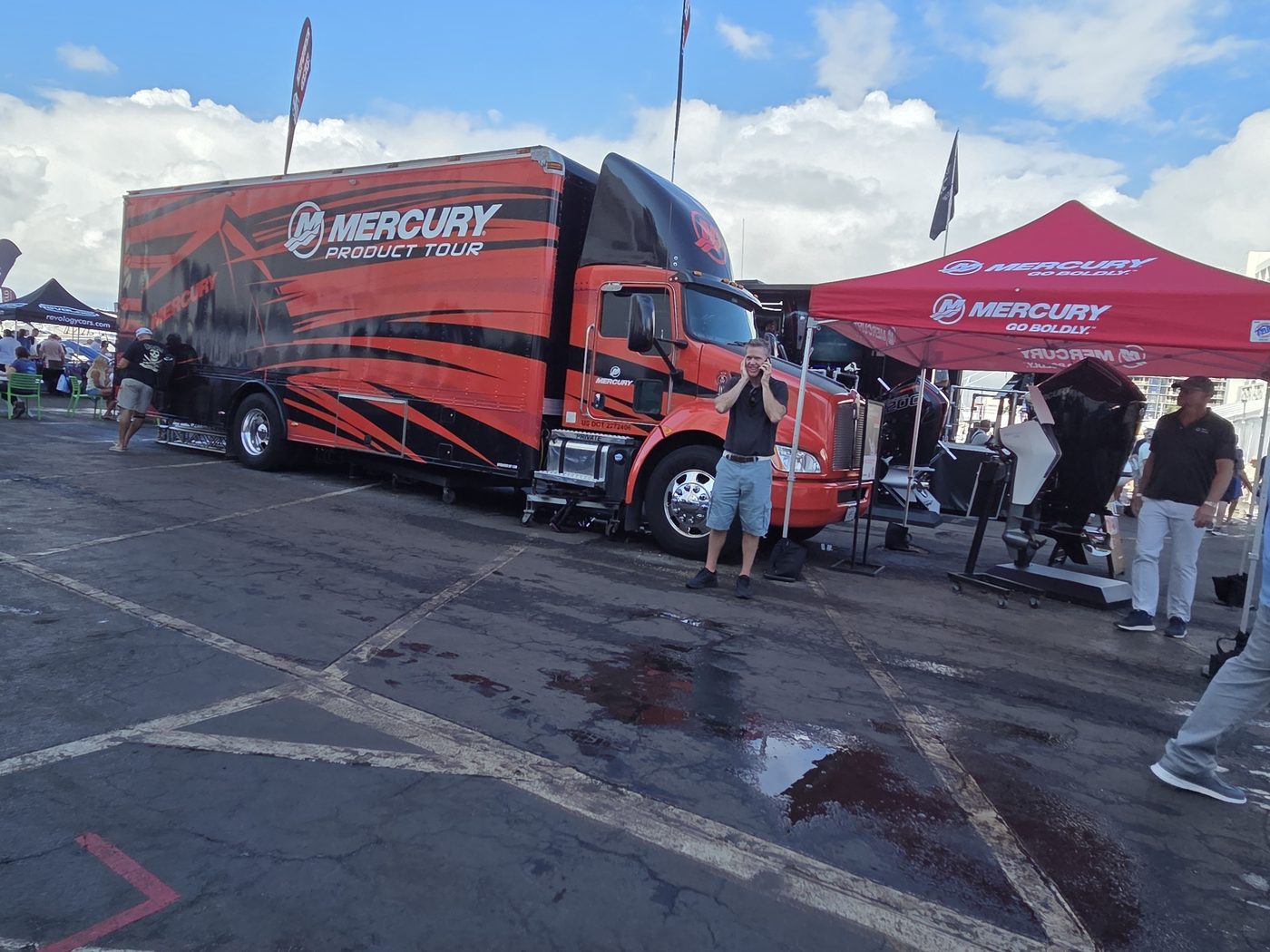 Mercury Product Tour truck and tent at FLIBS 2026