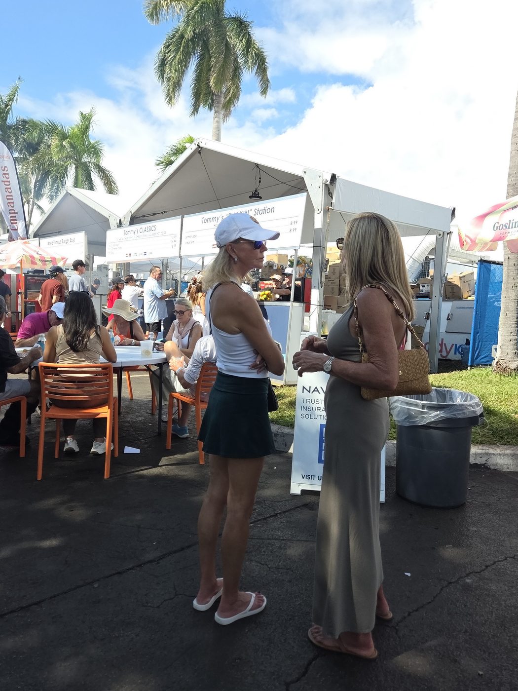 Food and seating area at FLIBS 2026