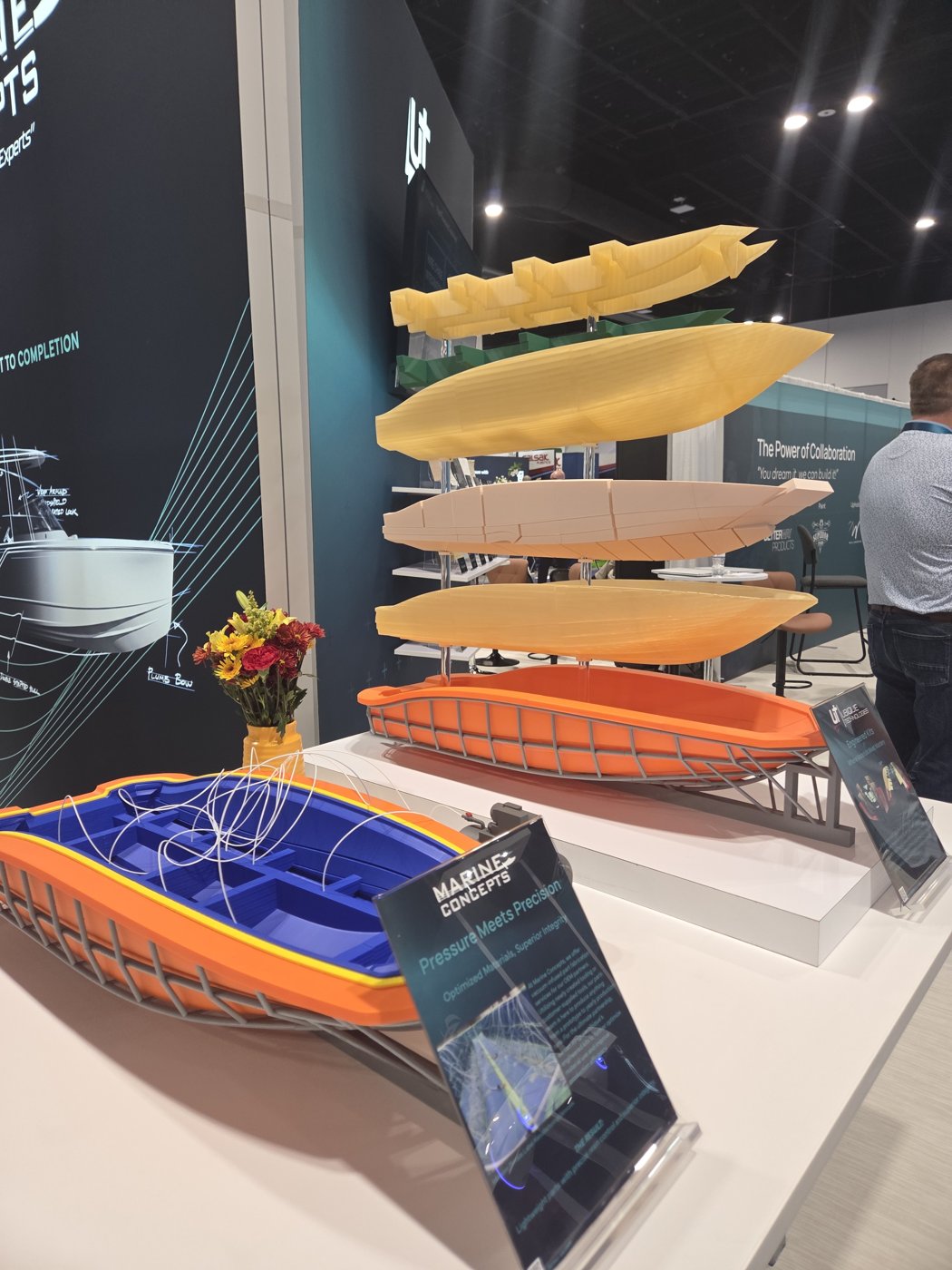 Marine Concepts 3D printed hull and tooling models, Pressure Meets Precision