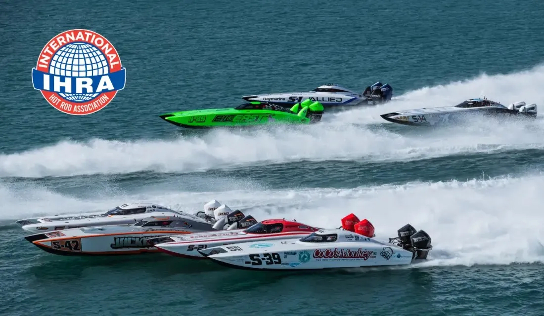 IHRA offshore racing boats competing on the water