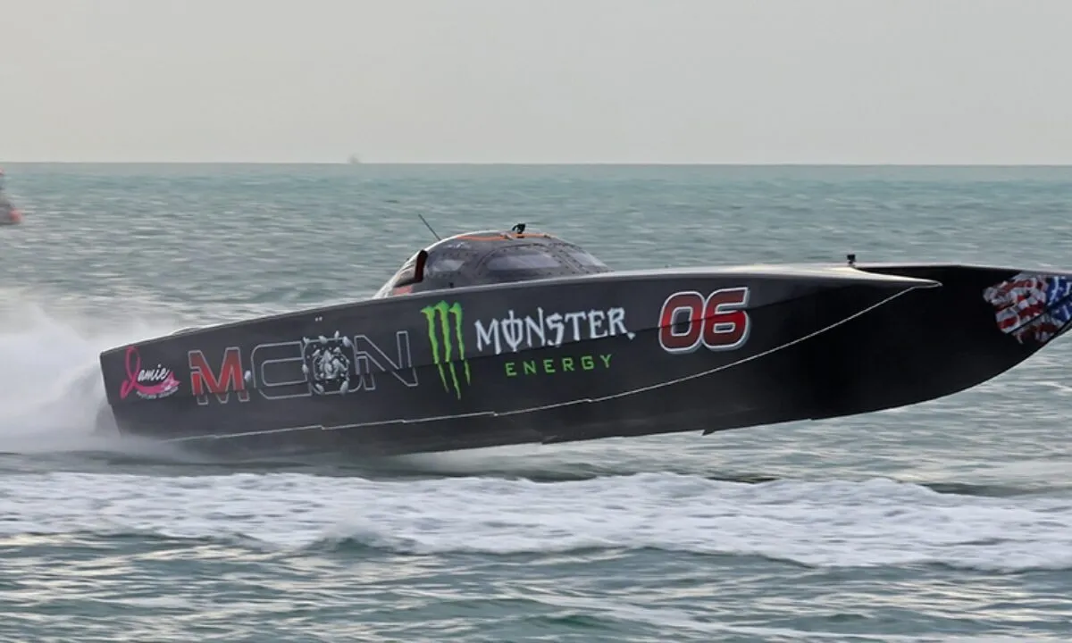 Monster Energy sponsored powerboat racing at IHRA offshore event