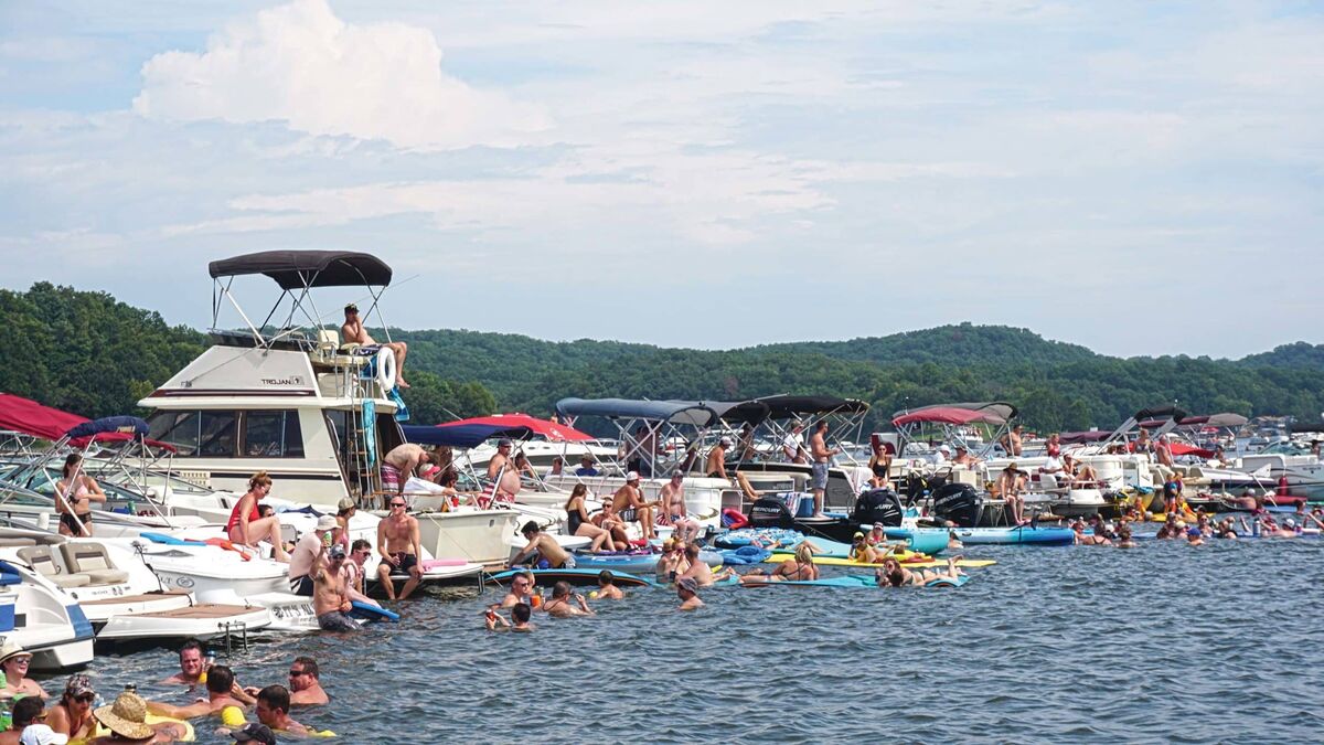 Boaters connecting on the water