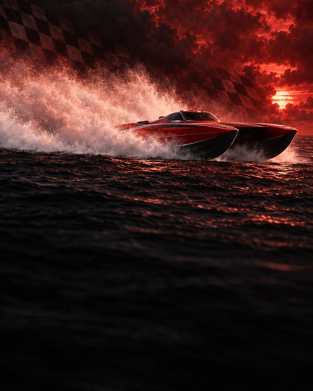 Offshore powerboat racing at speed — the OutboardListings Racing Network