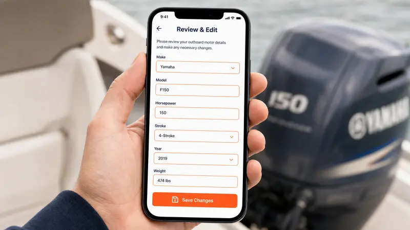 Smartphone showing edit form with finger tapping a dropdown field